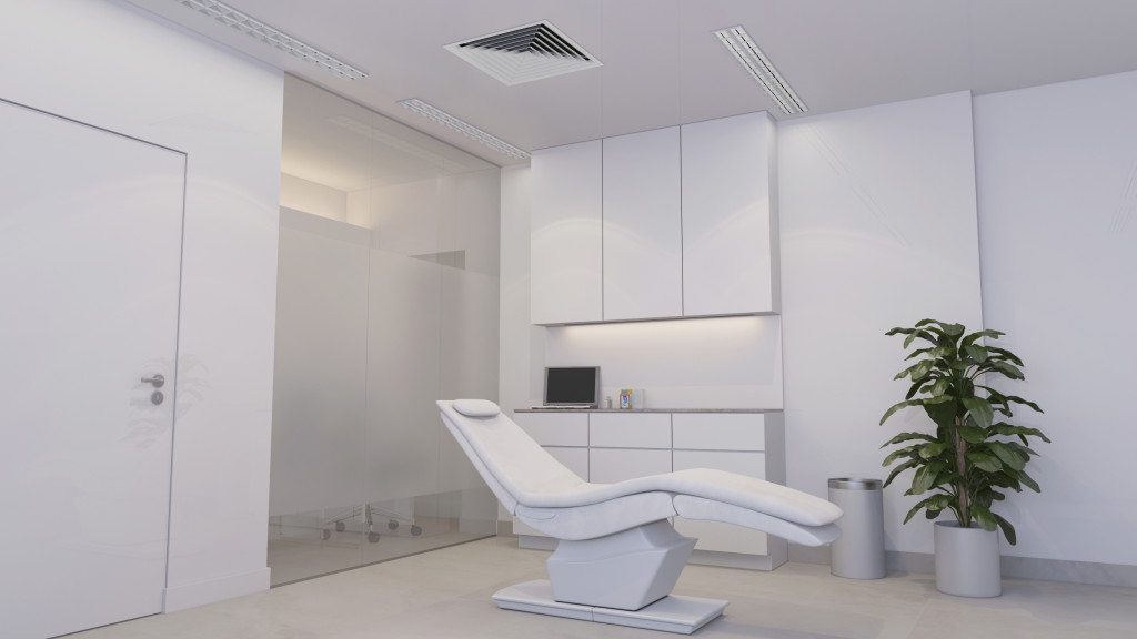 Ducted Air Conditioner In Medical Room Render - The Air Conditioning ...