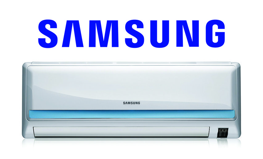 Samsung Wall Mounted Air Conditioning Unit and Logo - The Air